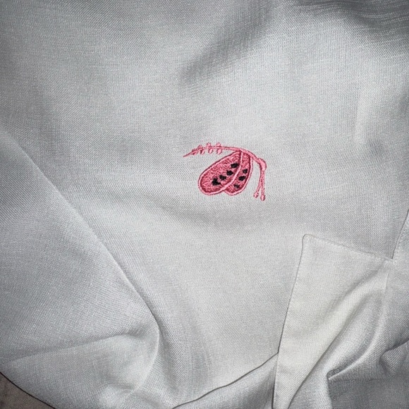 Patchington White Textured Fabric - Picture 2 of 4